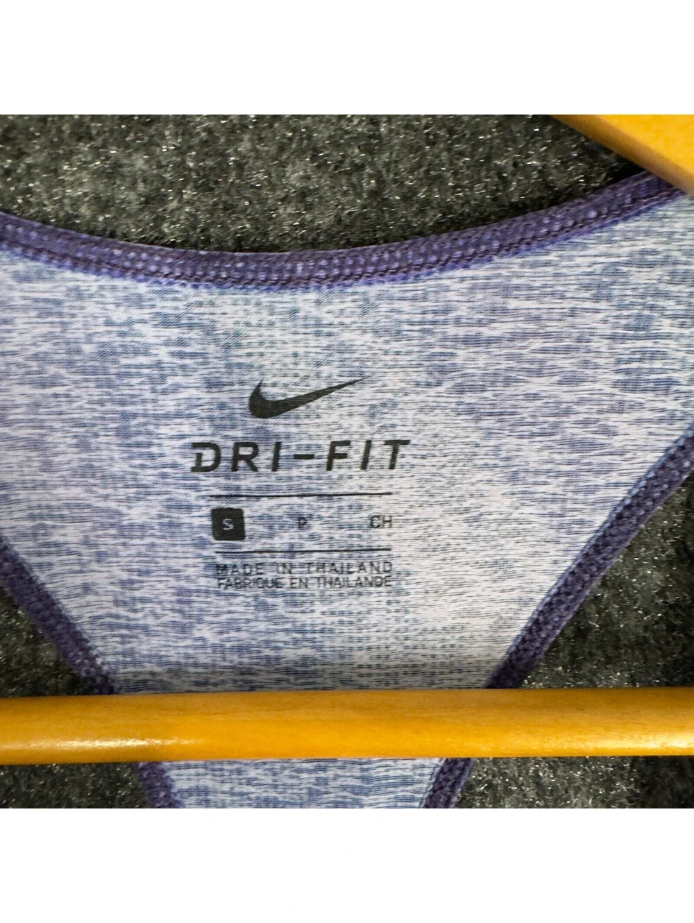 Nike Activewear Tank Women S Small Blue Striped Dri Fit Sleeveless Racerback Gym